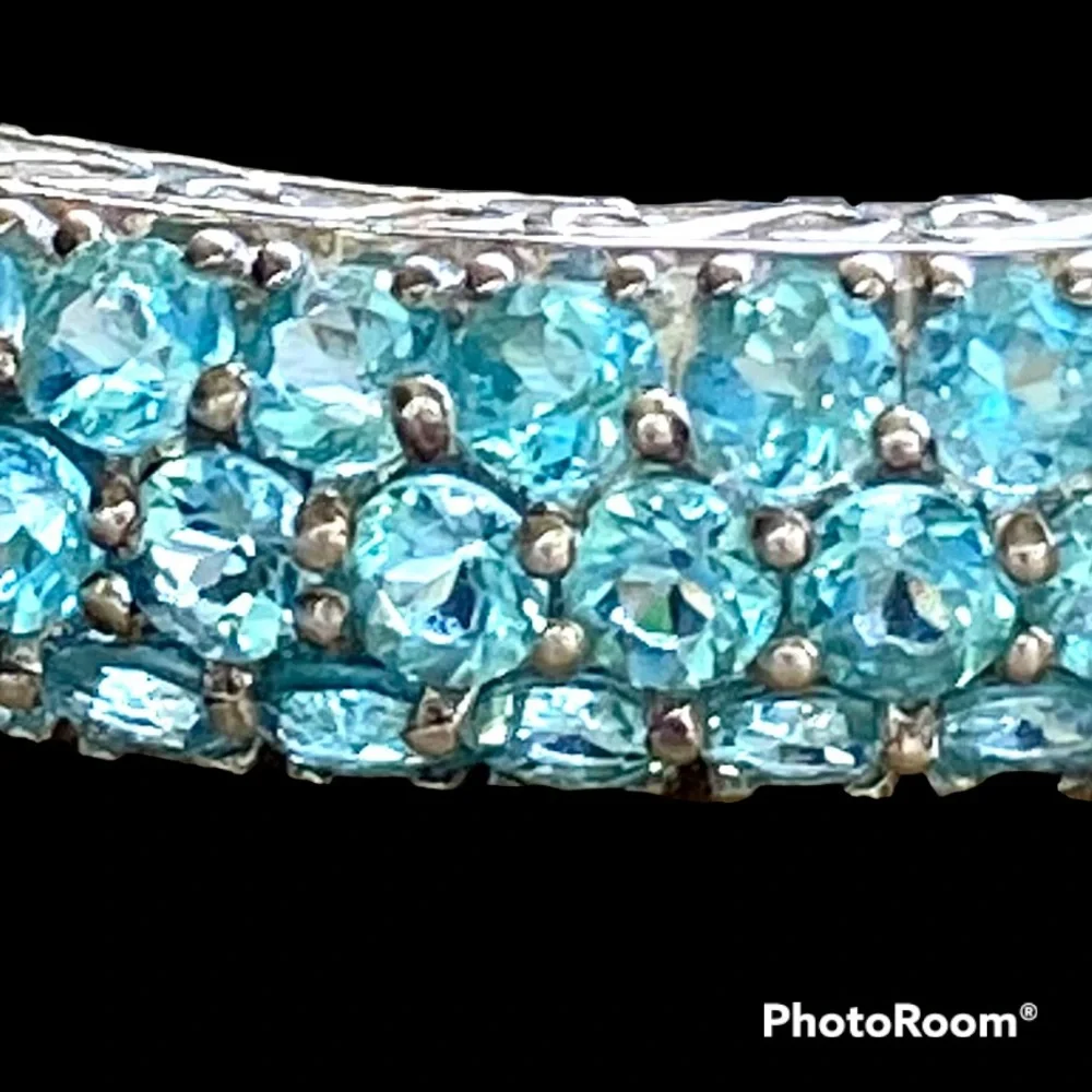 QVC sterling silver Hinged cuff bracelet - Picture 2 of 7